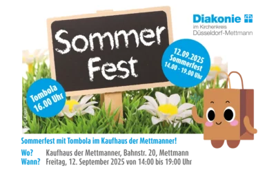 Sommerfest mit Tombola im Kaufhaus der Mettmanner am 12. September 2025