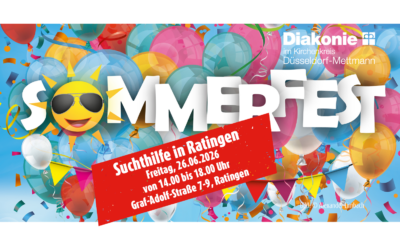 Sommerfest am 26.06.2026 in der Suchthilfe in Ratingen!