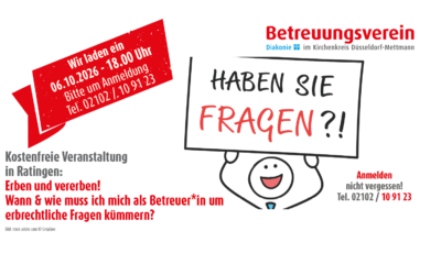 06.10.2026 – Erben & Vererben im Kontext rechtlicher Betreuung!